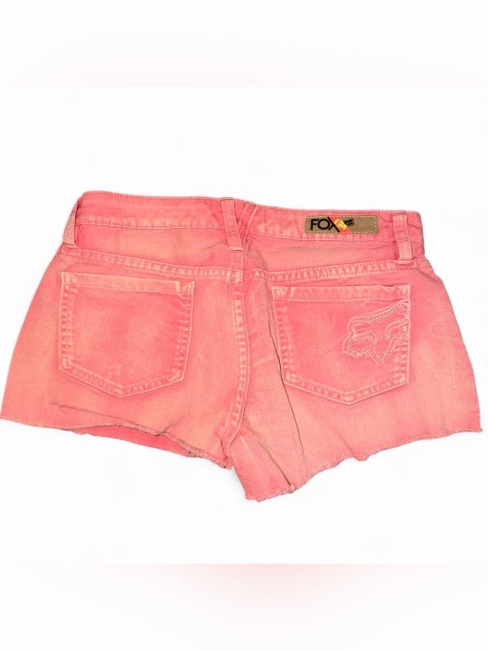 Fox Coral Pink Denim Cutoff Shorts